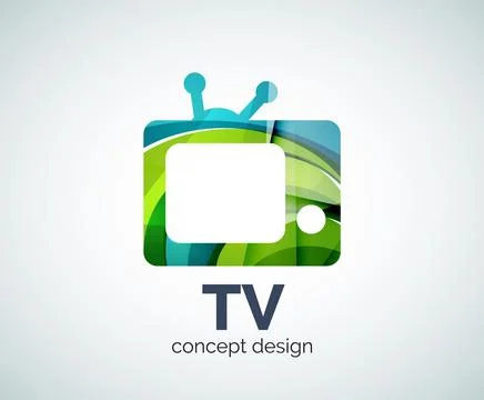 TV logo template Stock Illustration