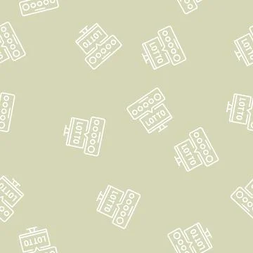 Tv lotto line seamless pattern Stock Illustration