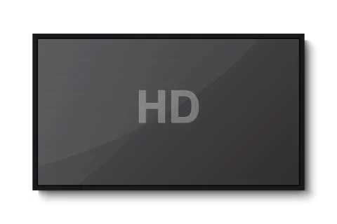 TV, modern blank screen Stock Illustration