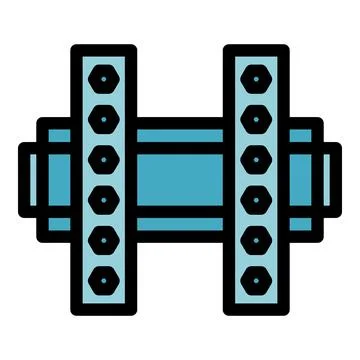 Tv mount icon vector flat Stock Illustration
