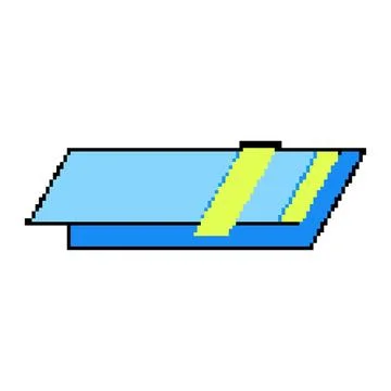 Tv news lower third pixel art vector illustration Illustration