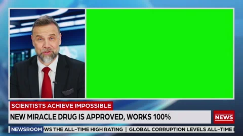 news anchor green screen background