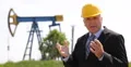 TV News Show Manager Talk Environmental Pollution Global Warming Oil Resource 4k or 4k+ Resolution