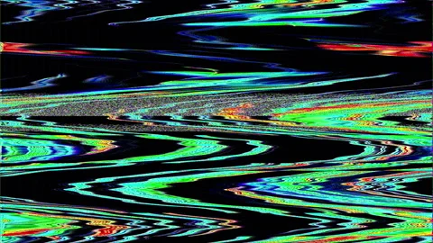 TV Noise Abstract Retro Video Loop Stockbeeldmateriaal 252105222