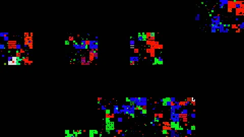 TV noise and interference on the old screen. Stock Footage 131239427