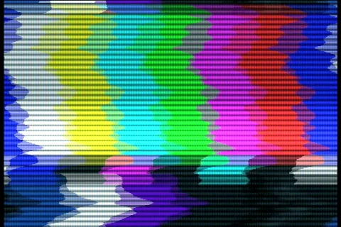 TV Noise Bad Sync Stock Footage 450594