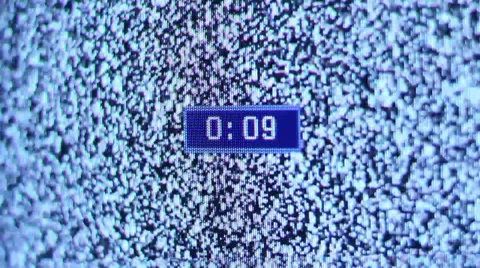 TV Noise Countdown Video stock 29673929