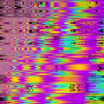 TV noise static effect, abstract glitch background. Fractal digital art patte Stock Illustration