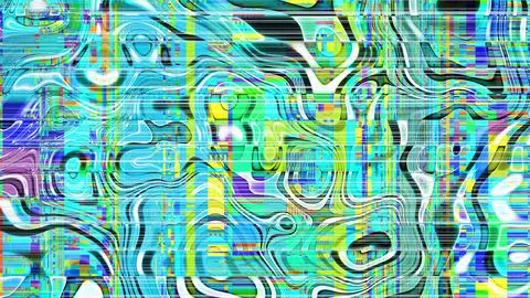 TV noise static effect, abstract glitch background. Fractal digital art patte 写真素材
