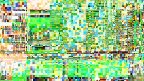TV noise static effect, abstract glitch background. Fractal digital art patte Photos