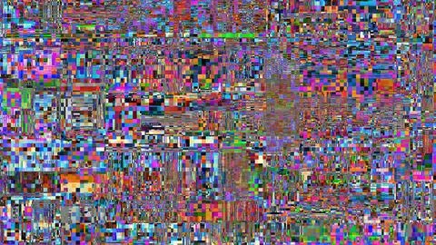 TV noise static effect, abstract glitch background. Fractal digital art patte Stock Photos