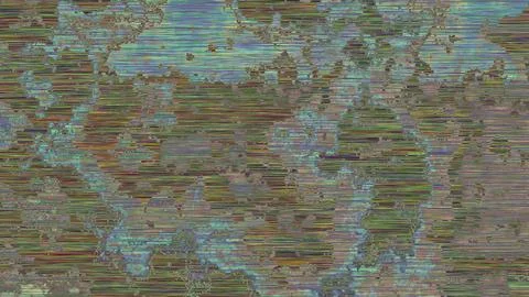 TV noise static effect, abstract glitch background. Fractal digital art patte 写真素材