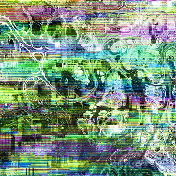 TV noise static effect, abstract glitch background. Fractal digital art patte Stock Photos