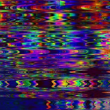 TV noise static effect, abstract glitch background. Fractal digital art patte 写真素材