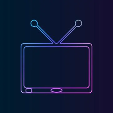 Tv nolan icon. Simple thin line, outline vector of Technology icons for UI an Stock Illustration