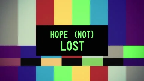 TV pattern amber hope not lost Video stock 227369903