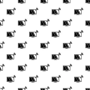 Tv pattern seamless Stock Illustration