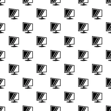 Tv pattern vector seamless Illustrazione stock