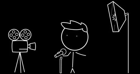 TV presenter Stock Footage 301861970