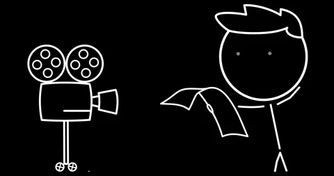 A TV presenter walks in front of the camera Stock Footage 301091406