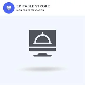 Tv Program icon vector, filled flat sign, solid pictogram isolated on white,  Illustrazione stock