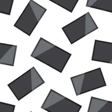 Tv realistic seamless pattern background. Business flat vector illustration.  Illustrazione stock