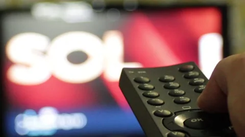 TV Remote channel Switch Stock Footage 40644967