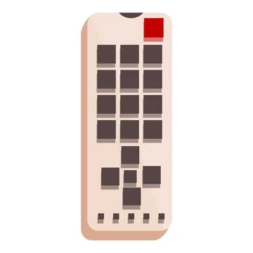 Tv remote control with buttons for changing channels Stock Illustration