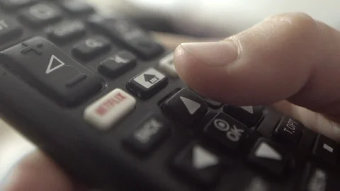 Tv remote control close up. Stock Footage 120165933