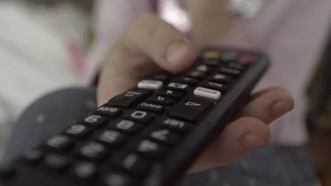 Tv remote control close up. Stock Footage 120165960