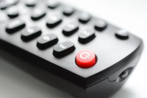 TV remote control close up Fotos Stock