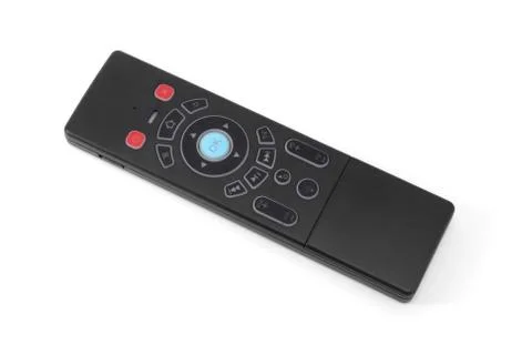 TV remote control close-up on white background Stock Photos