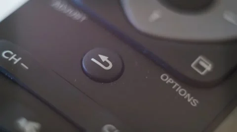 TV Remote Control, go back button Stock Footage 49410647