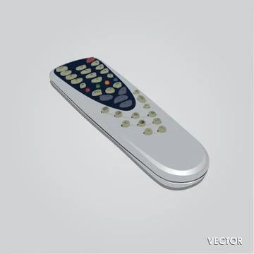 TV Remote Control Stock Illustration