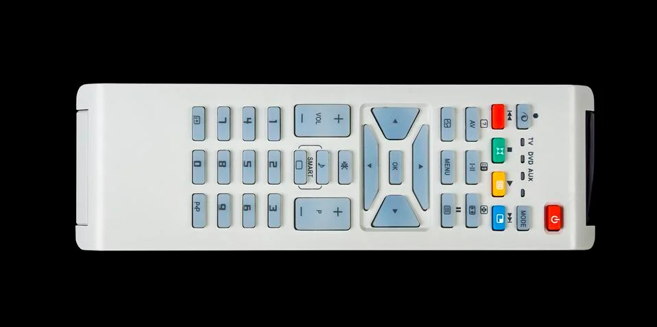 TV remote control isolated Stock Photos