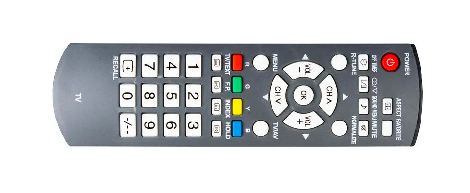 TV remote control isolated Stock Photos