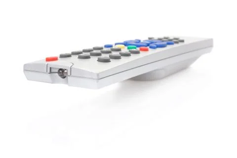 Tv remote control isolated on white background. Stock Photos