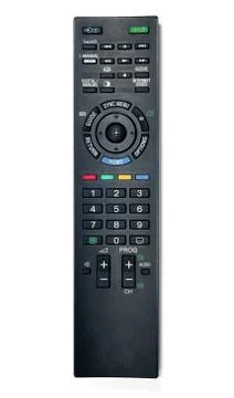 Tv remote control. isolated on white background Stockfoto's