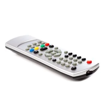 Tv remote control isolated on white background Stock Photos