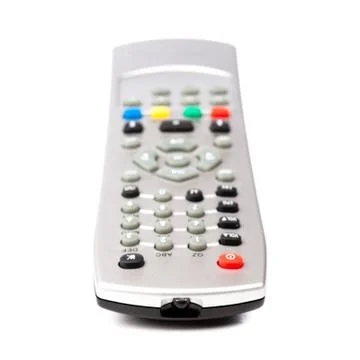Tv remote control isolated on white background Foto stock