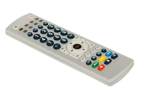 TV remote control isolated on white background Stock Photos