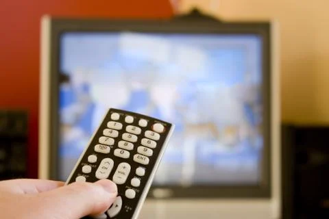 TV Remote Control Stock Photos