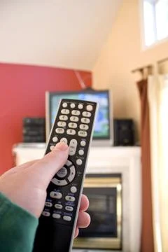 TV Remote Control Stock Photos