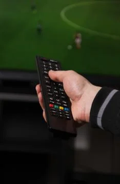 TV remote control Foto stock