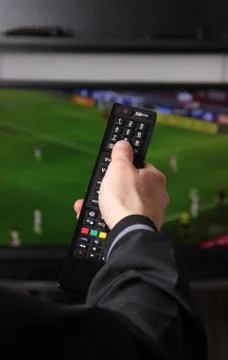 TV remote control Foto stock