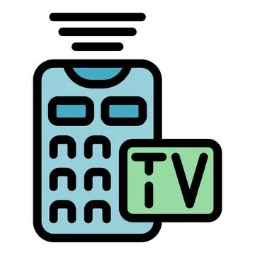 Tv remote control sending signal, modern technology for entertainment Stockillustratie