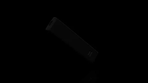 Tv Remote Control turns on itself - loop animation - black background Video stock 255469568