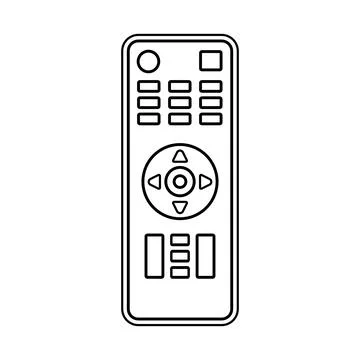 TV Remote Control Vector Stock Illustration