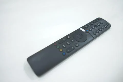 TV remote control on white background Stock Photos