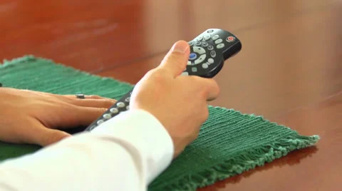 TV Remote Stock Footage 35712285